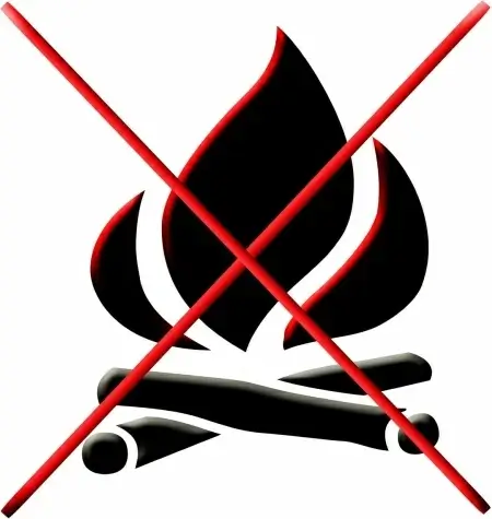 open fires prohibited