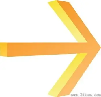 orange arrow icon vector