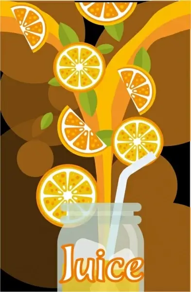 orange juice background pouring jar decoration colorful design