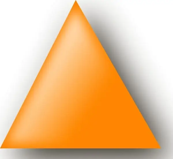 Orange Triangle clip art