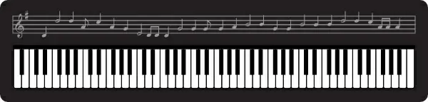 Organ Keyboard clip art