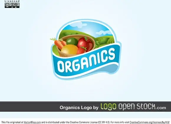 organics logo vector design