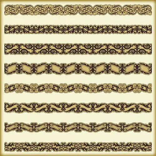 ornament pattern borders vector