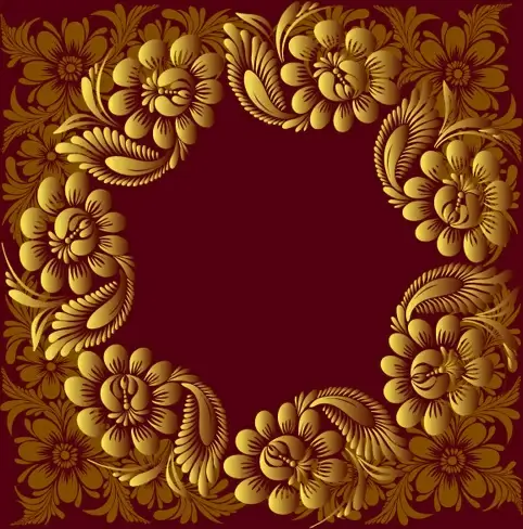 ornate floral decorative frame vectors