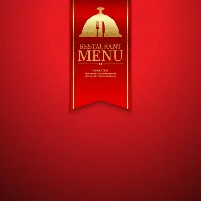ornate restaurant menu background art