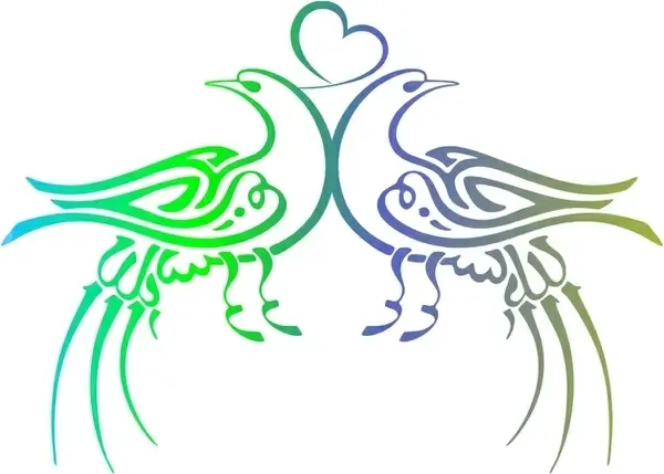 Ottoman Calligraphy - Birds (Basmala)