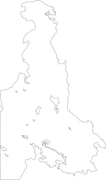 Outline Map Of Victoria Bc Canada Saanich Peninsula clip art
