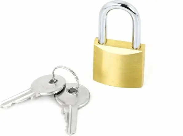 padlock with keys