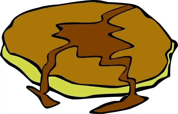 Pancake With Syrup clip art 