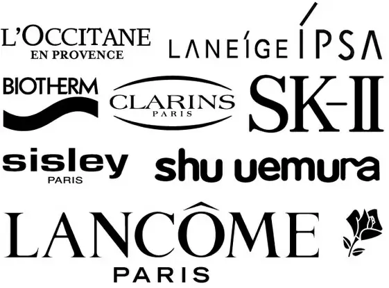 part of the common cosmetic logo vector