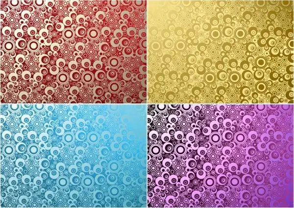 abstract pattern templates modern colored small circles decor