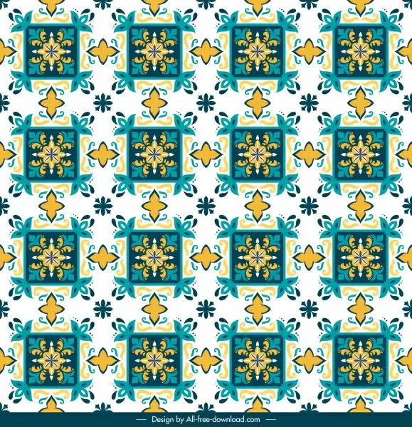 pattern template classical design colorful repeating symmetric