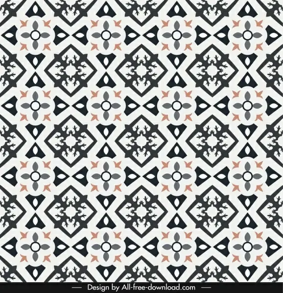 pattern template flat symmetrical repeating geometric shapes