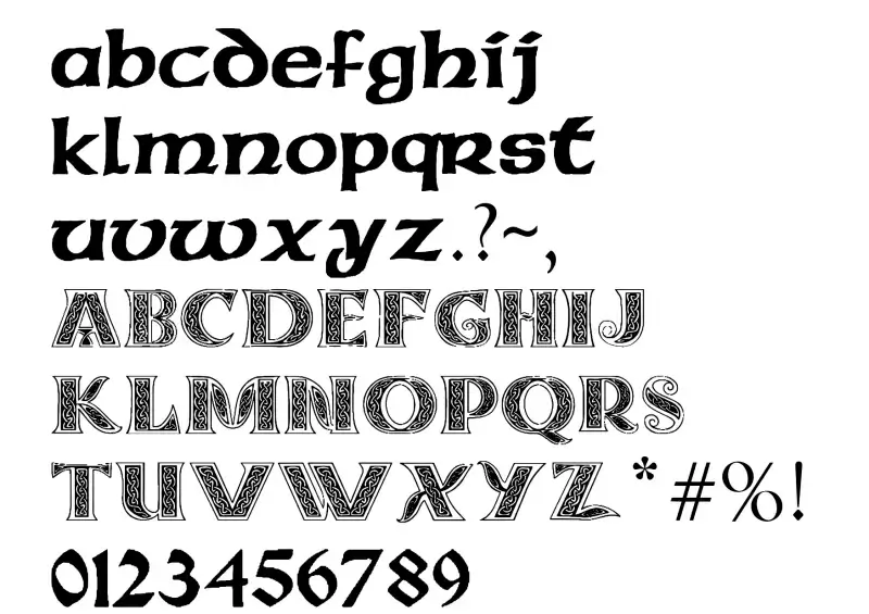 Pauls Celtic Font 3