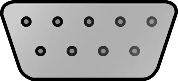 Pc Connectors Pins Serial Interface clip art