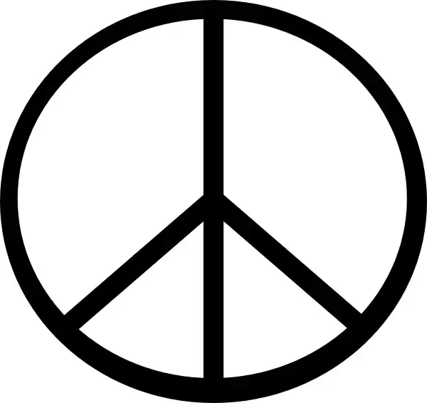 Peace Symbol (transparent Fix) clip art