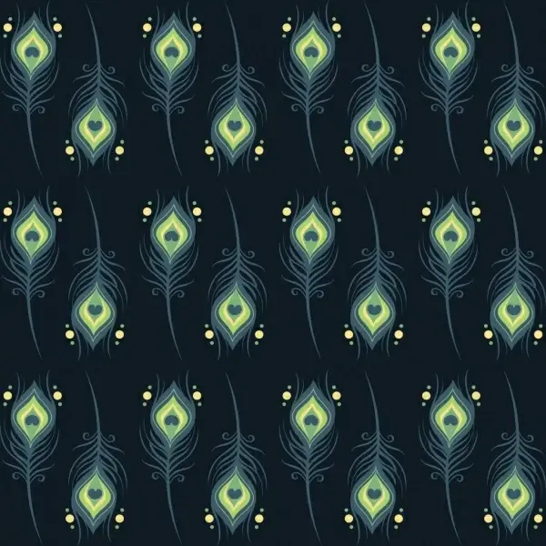 peacock feather background repeating colored design