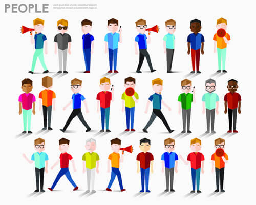people and social vector design