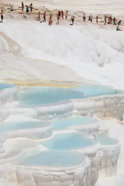 people in pamukkale