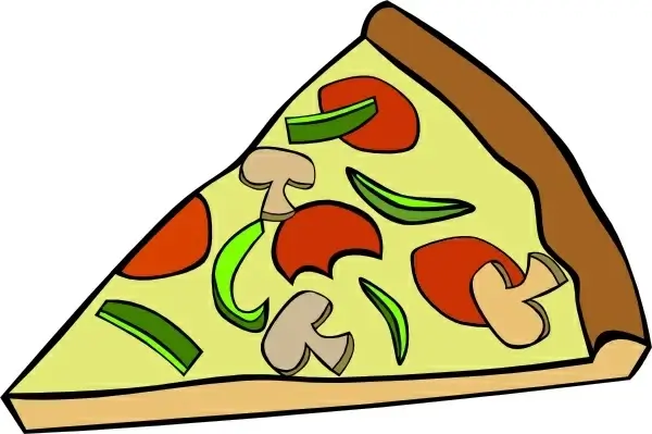 Pepperoni Pizza Slice clip art