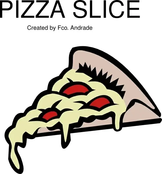 Pepperoni Pizza Slice clip art