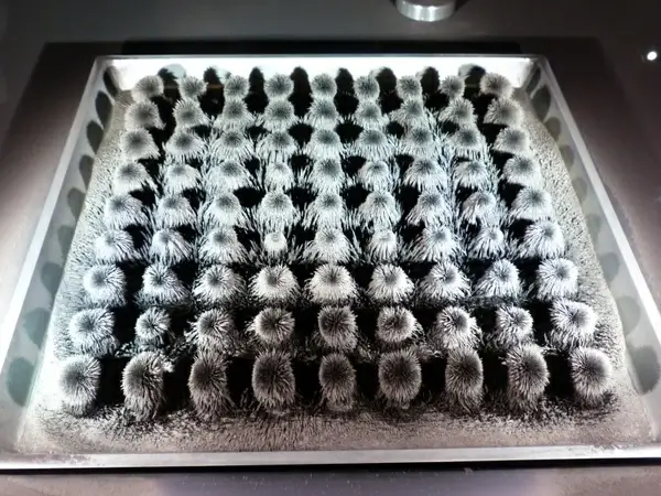 permanent magnets iron particles magnetism