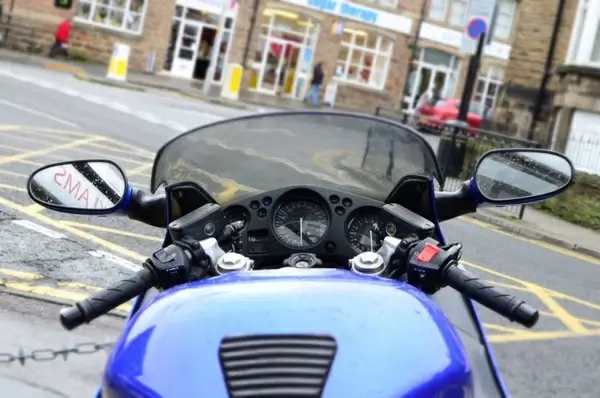 perspective of motorcyclist