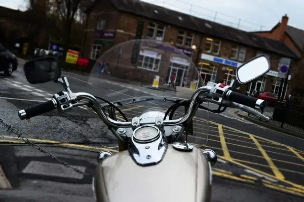 perspective of motorcyclist