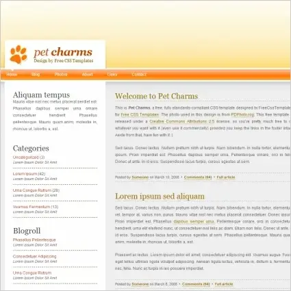 Pets Web templates in .html .css .js format free and easy download ...