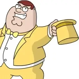 Peter Griffen Tux zoomed