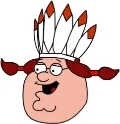 Peter Griffin Indian head