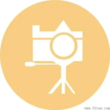 photographic equipment icon vector