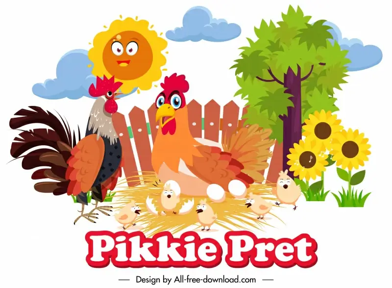 pikkie pret painting for school agriculture farming elements