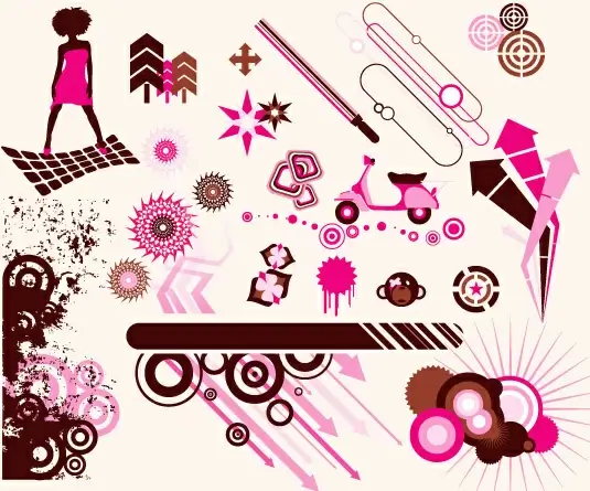 pink vector graphics 