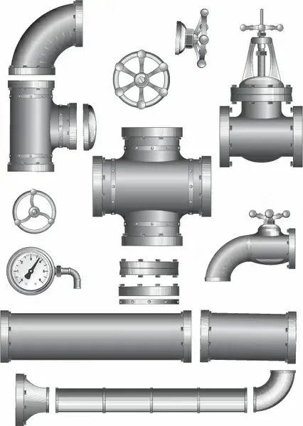 Pipeline Pipe. Vector Clipart