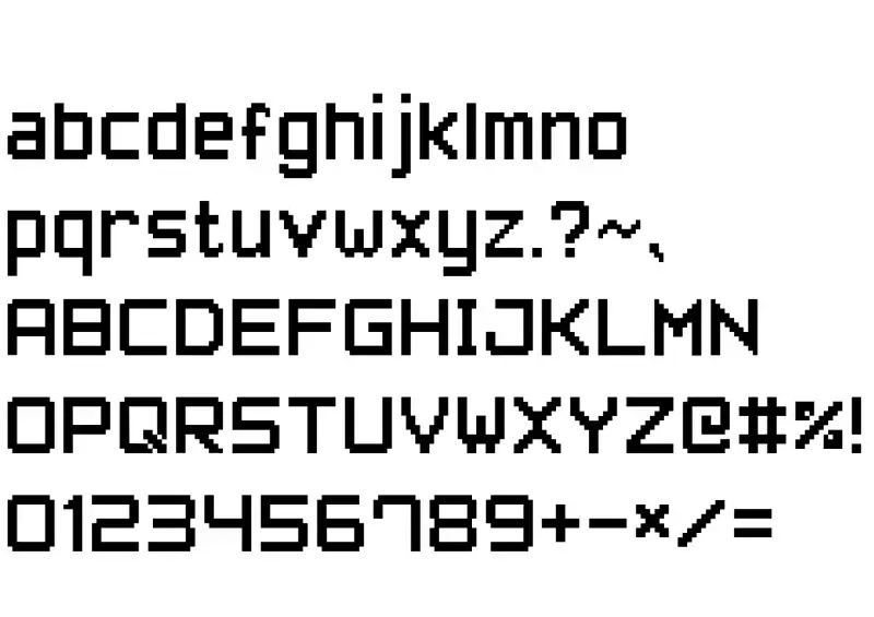 Pixel Arial 11 Font in truetype .ttf opentype .otf format free and easy ...
