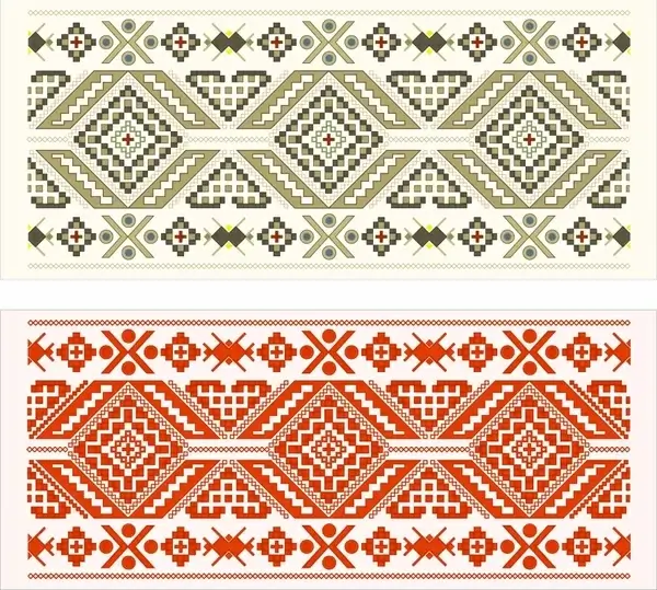 traditional pattern templates classical symmetric pixels decor
