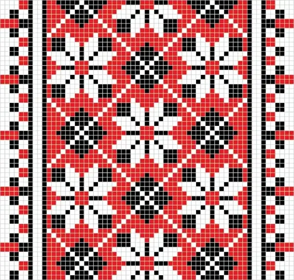 traditional pattern templates classical pixel decor flat symmetric