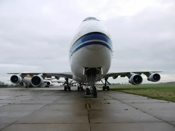 plane on runway