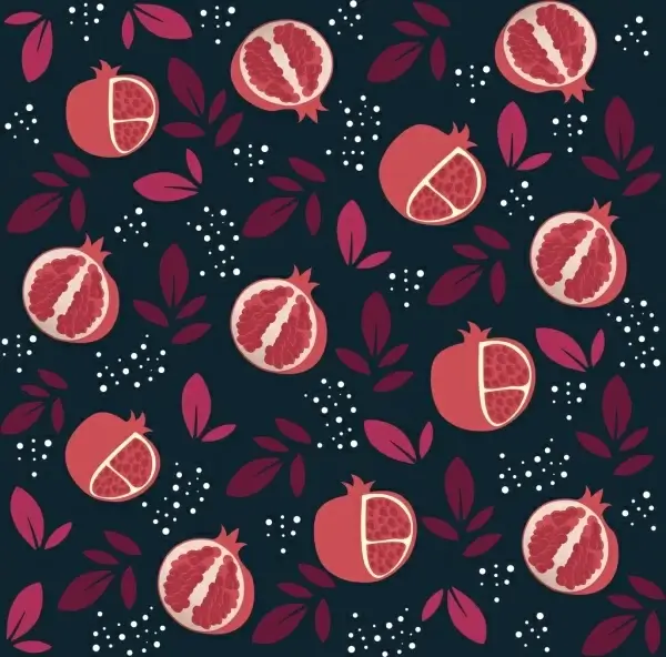 pomegranate background repeating design red dark decoration