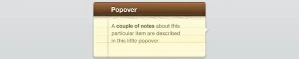Popover Note
