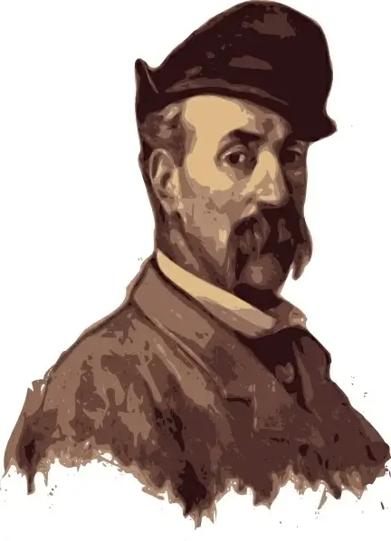 Portrait Of A Man clip art