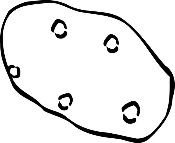 Potato Line Art