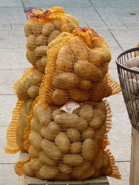potatoes potato sack vegetables