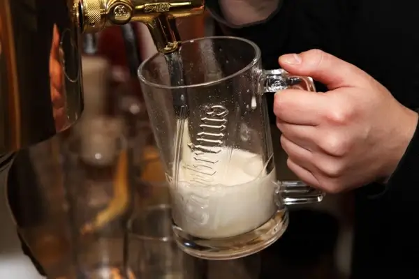 pouring beer