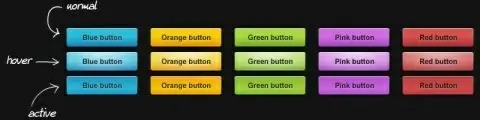 practical colored buttonpsd layered