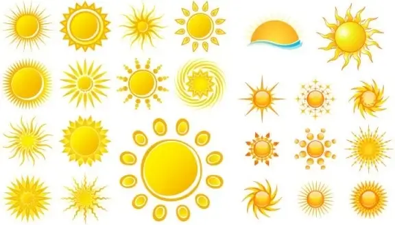 practical sun icon vector