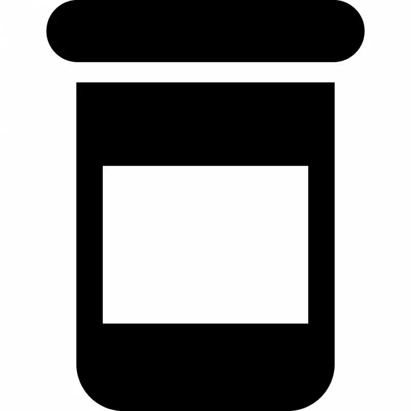 prescription bottle sign icon flat contrast black white geometric sketch