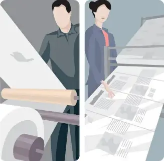 printing vector scene