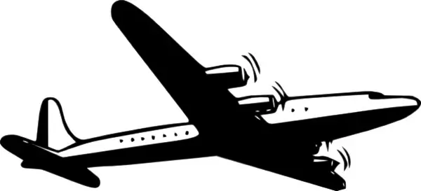 Propellor Airliner  clip art